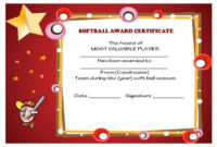 39+ Free Softball Award Certificates Templates Ideas And Regarding Free Free Softball Certificate Templates