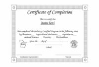 40 Fantastic Certificate Of Completion Templates [Word With Certificate Template For Project Completion