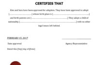 40+ Real & Fake Adoption Certificate Templates Printable With Fresh Rabbit Adoption Certificate Template 6 Ideas Free