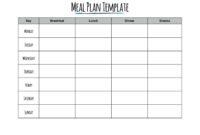 40+ Weekly Meal Planning Templates ᐅ Templatelab With Regard To 7 Day Menu Planner Template