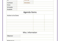 46 Effective Meeting Agenda Templates ᐅ Templatelab For Conference Call Agenda Template