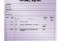 46 Effective Meeting Agenda Templates ᐅ Templatelab Within Meeting Invite With Agenda Template
