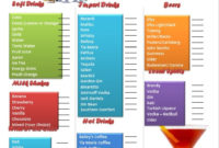 5 Free Sample Bar Menu Templates Printable Samples Regarding Sample Menu Design Templates