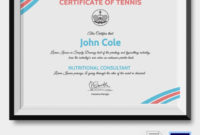 5 Tennis Certificates Psd &amp;amp; Word Designs | Design Trends Regarding New Tennis Certificate Template