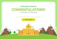 6 Best Free Printable Kindergarten Graduation Certificate In 7 Kindergarten Diploma Certificate Templates Free