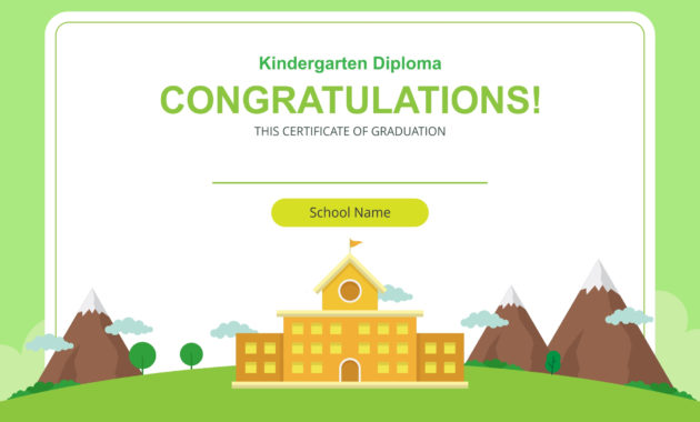 6 Best Free Printable Kindergarten Graduation Certificate Within Fascinating 7 Kindergarten Graduation Certificates To Print Free