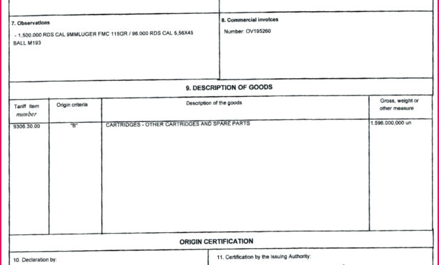 6 Certificate Of Origin Template Israel 16572 | Fabtemplatez With Regard To Certificate Of Origin Form Template