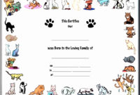 6 Creative Birth Certificate Template Sampletemplatess Within Awesome Dog Birth Certificate Template Editable