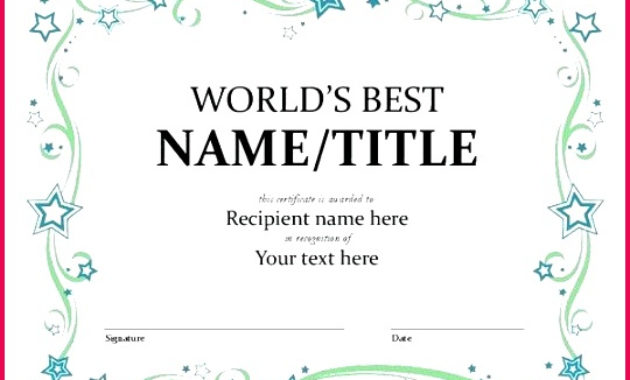 6 Free Funny Awards Certificates Templates 74216 Pertaining To Fascinating Free Funny Award Certificate Templates For Word