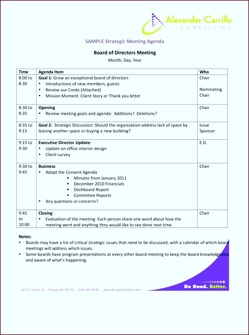6 Free Meeting Agenda Template Template Invitations Intended For School Board Meeting Agenda Template
