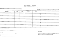 6+ Rent Roll Templates Word Templates Pertaining To Rental Payment Log Template