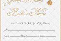 60+ Marriage Certificate Templates (Word | Pdf) Editable Pertaining To Blank Marriage Certificate Template