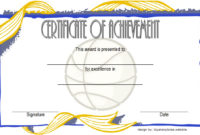 7 Basketball Achievement Certificate Editable Templates With Netball Participation Certificate Editable Templates