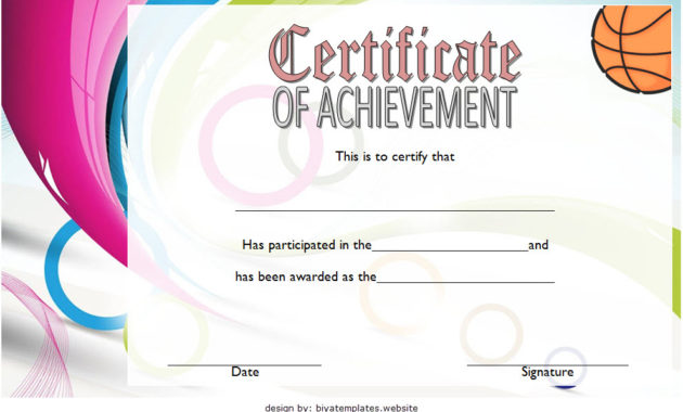 7 Basketball Achievement Certificate Editable Templates With Regard To Simple Netball Participation Certificate Editable Templates