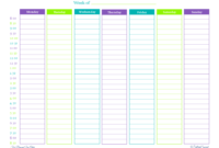 7 Best Blank Weekly Menu Templates Printables Printablee Regarding 7 Day Menu Planner Template