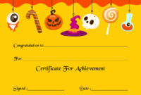 7 Best Free Printable Halloween Awards Printablee Intended For Amazing Halloween Costume Certificate Template