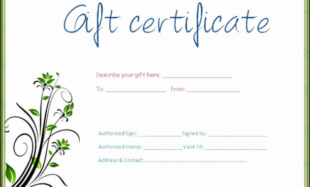 7 Gift Certificate Template Free Download Throughout Fascinating Sobriety Certificate Template 7 Fresh Ideas Free