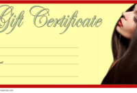 8+ Free Printable Hair Salon Gift Certificate Template Ideas Throughout Free Free Printable Hair Salon Gift Certificate Template