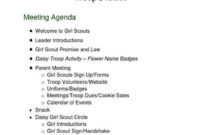 9 Best Daisy Troop Images | Daisy Girl Scouts, Daisy Girl Inside Girl Scout Parent Meeting Agenda Template