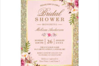 9+ Bridal Shower Card Designs & Templates Psd, Ai | Free Regarding Bridal Shower Agenda Template