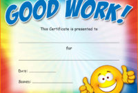 9+ Good Work Certificates | Trinity Training Inside Good Regarding Fantastic Good Job Certificate Template Free