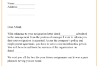 9+ Resignation Acceptance Letter Template [Examples With For Certificate Of Acceptance Template