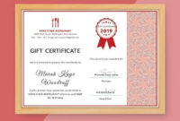 9+ Restaurant Gift Certificate Templates Illustrator In Amazing Indesign Gift Certificate Template