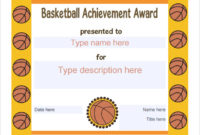 9 Sample Basketball Certificate Templates To Download Pertaining To Basketball Certificate Template