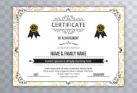 Abstract Beautiful Certificate Template Design Vector For Beautiful Certificate Templates