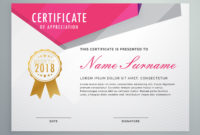 Abstract Geometric Certificate Template Design Download Within Design A Certificate Template