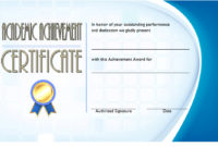 Academic Achievement Certificate Template 4 | Paddle For Outstanding Performance Certificate Template