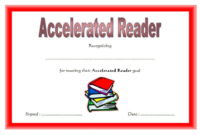 Accelerated Reader Certificate Template Free: Top 7+ Ideas With Regard To Reading Achievement Certificate Templates