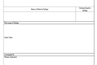 Accident Report Template | Playbestonlinegames With Regard To Police Daily Activity Log Template