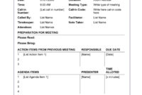 Agenda Template With Attendees With Multi Day Meeting Agenda Template