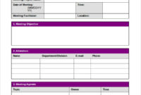 Agenda Templates | 20+ Free Printable Pdf, Excel &amp;amp; Word Regarding Lean Meeting Agenda Template