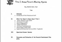 Annual Meeting Agenda Template | Hq Template Documents With Hoa Meeting Agenda Template