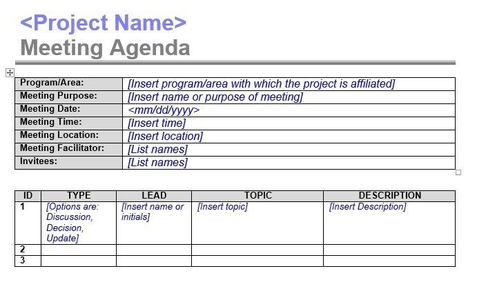 Annual Meeting Agenda Templates | Meeting Agenda Template Regarding Six Sigma Meeting Agenda Template
