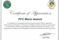 Army Certificate Of Appreciation Climatejourney With Regard To Awesome Army Certificate Of Appreciation Template