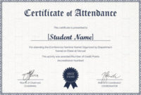 Attendance Certificate Yatay.horizonconsulting.co Within Within Conference Certificate Of Attendance Template