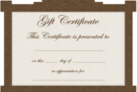 Avon Gift Certificate Template Clip Art Library With For Tattoo Gift Certificate Template