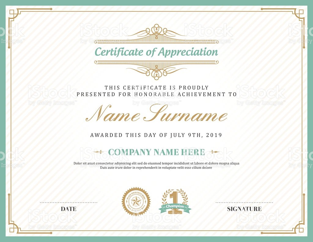 Award Certificate Template Free | Shatterlion Intended For Art Award Certificate Template