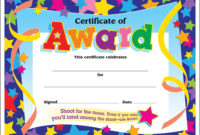 Award Certificate Templates For Kids Calep.midnightpig Regarding Amazing First Place Award Certificate Template