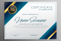 Award Diploma Certificate Template Design Download Free In Scholarship Certificate Template