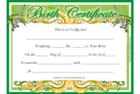 Baby Birth Certificate Template Download Printable Pdf Pertaining To Fillable Birth Certificate Template