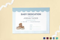 Baby Dedication Certificate Template Awesome Baby Throughout Fantastic Free Fillable Baby Dedication Certificate Download