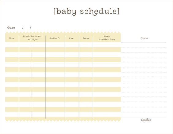 Baby Schedule Printable Log | Baby Schedule, Baby Schedule Intended For Baby Log Template