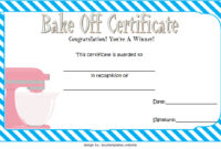 Bake Off Certificate Template 7+ Best Ideas Intended For Winner Certificate Template