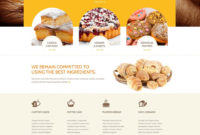 Bakery Responsive Website Template #48985 Regarding Free Website Menu Design Templates