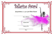 Ballet Certificate Template 5 Pertaining To Free First Haircut Certificate Printable Free 9 Designs