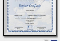 Baptism Certificate 19+ Free Word, Pdf Documents Inside Baptism Certificate Template Word